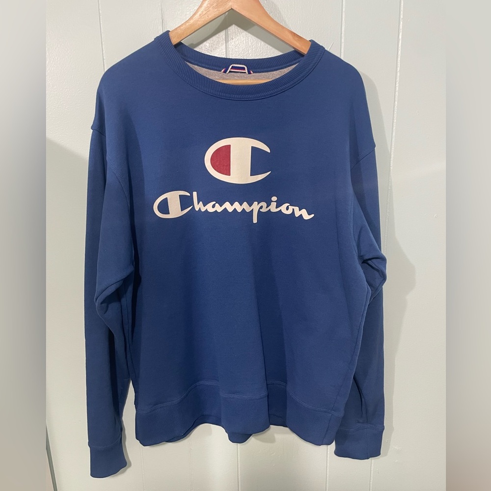 Like New XL Champion Crewneck - Royal Blue